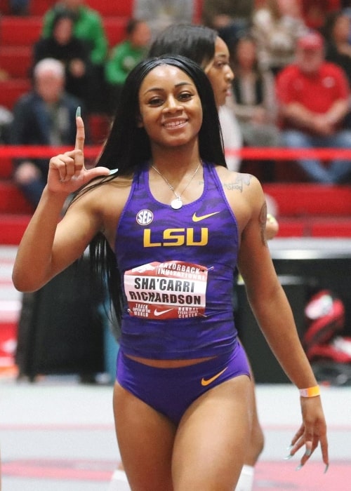 Sha'Carri Richardson as seen in an Instagram Post in January 2019