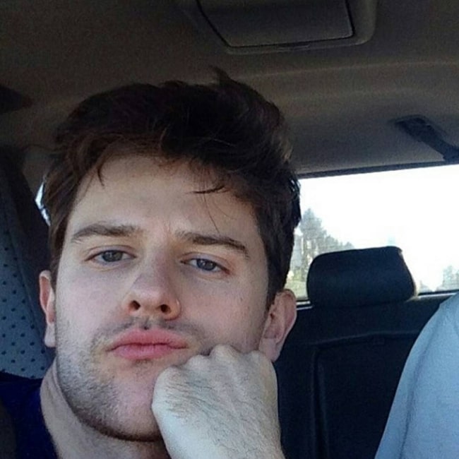 Travis Tope as seen in a selfie that was taken in August 2016