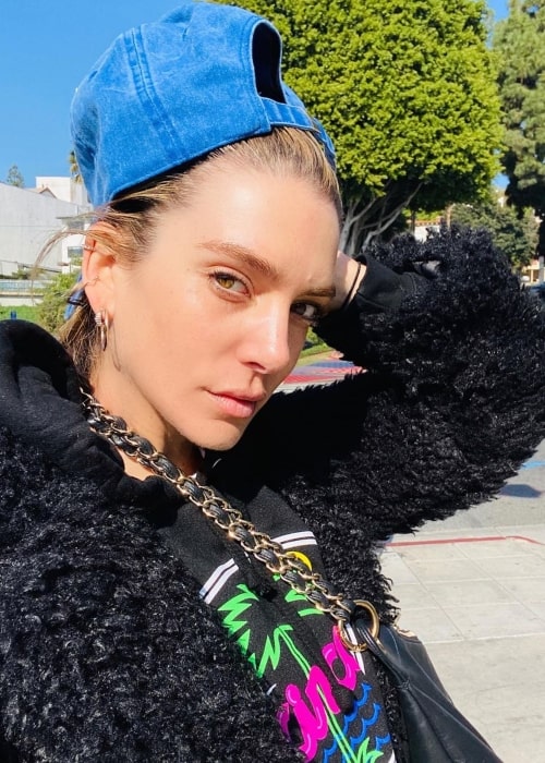 Valentina Ferrer as seen in a selfie that was taken inWest Hollywood, California in January 2020