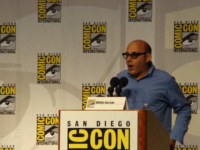 Willie Garson seen speaking at Comic-con in 2010