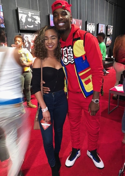 Alexis Marie as seen in a picture with actor and rapper Hitman Holla in May 2019