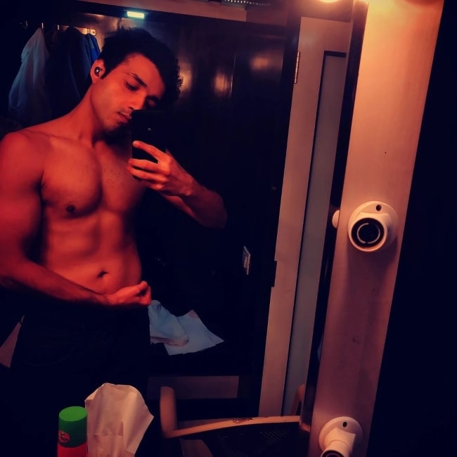 Ankit Narang as seen in a shirtless selfie that was taken in July 2021