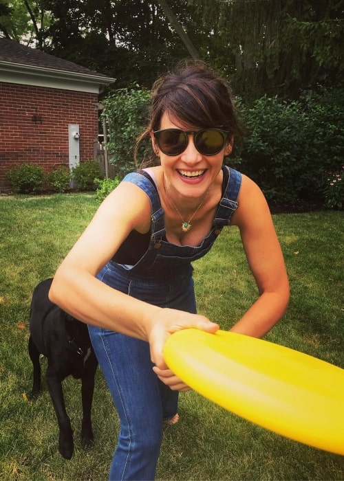 Beth Lacke as seen in a picture that was taken while frisbee with her family in July 2019