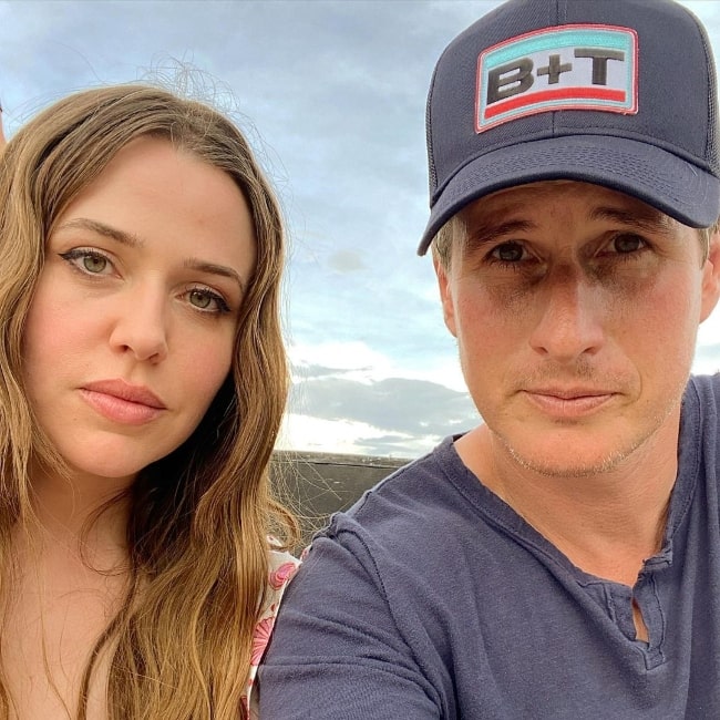 Brendan Fehr in a selfie with his 'Roswell' co-star Majandra Delfino