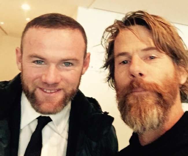 Daniel seen in a selfie with Wayne Rooney in 2016