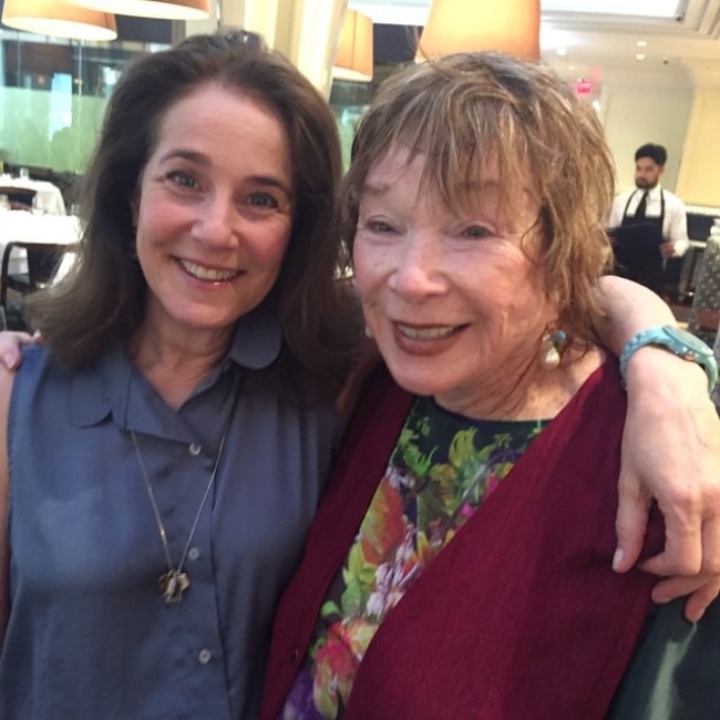 Debra Winger as seen in a picture with fellow actress Shirley MacLaine in New York City, New York in May 2015