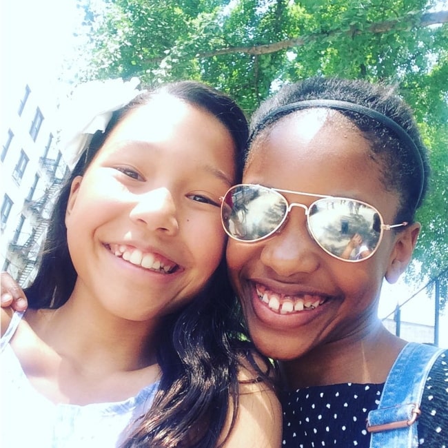 Demi Singleton as seen in selfie with her friend charlotteanub in June 2017