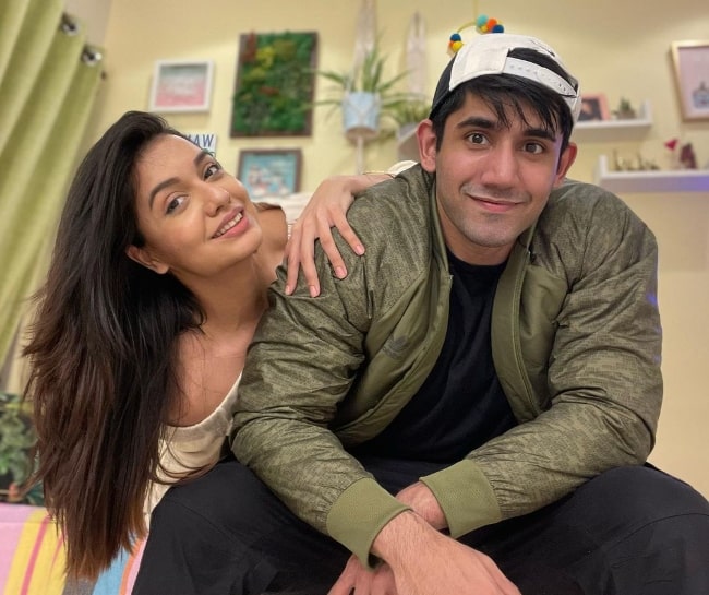 Divya Agarwal and Varun Sood in December 2020