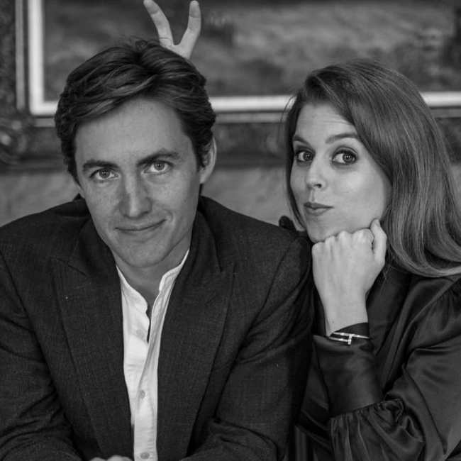 Edoardo and Princess Beatrice as seen in 2019