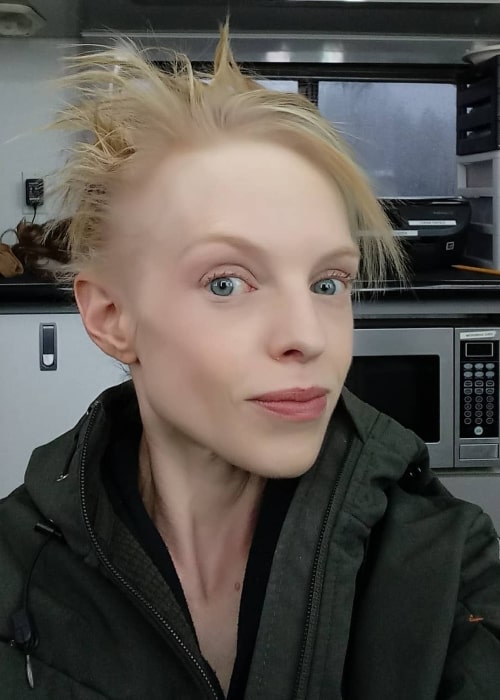 Emily Brobst as seen in a selfie that was taken in February 2018