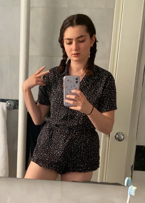 Emily Robinson as seen in a selfie that was taken in March 2020