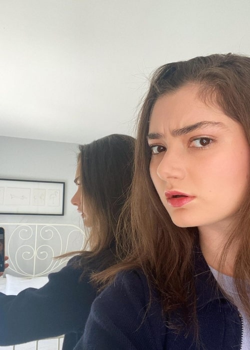 Emily Robinson as seen in a selfie that was taken in May 2021