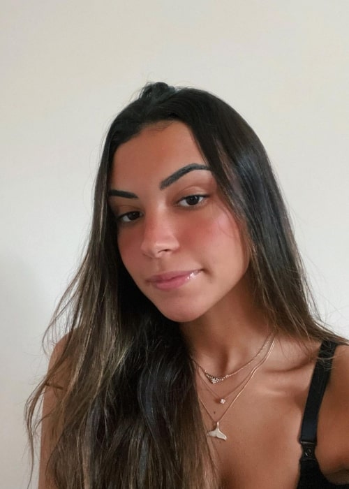 Gabriela Moura as seen in a selfie that was taken in July 2021