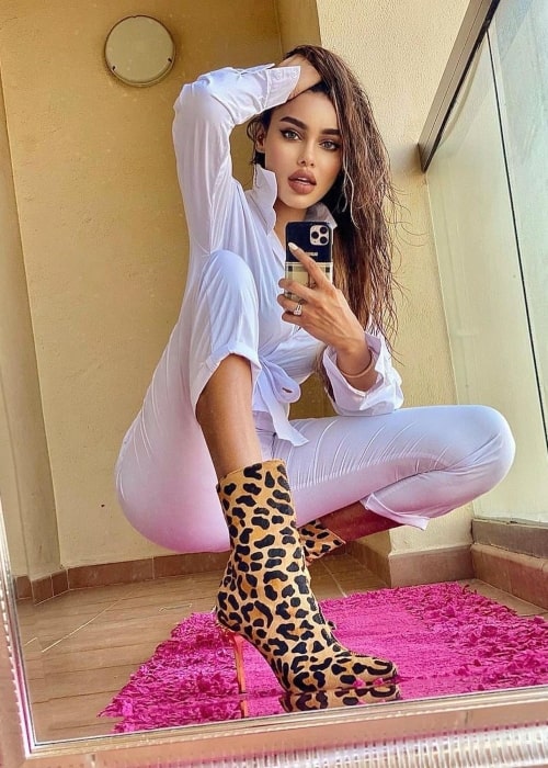 Gizele Thakral as seen in a selfie that was taken in Dubai, UAE in September 2020