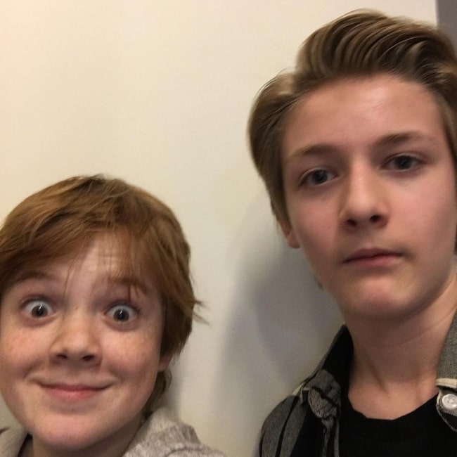 Jack Gore (Left) and Christopher Paul Richards in February 2018