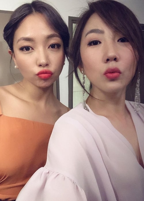 JinJoo Lee as seen in a selfie that was taken with music artist Adrian Park in July 2019