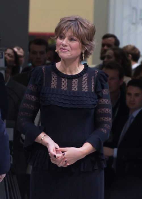 Kate Silverton as seen at the Geneva International Motor Show in 2018