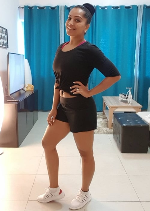 Meghna Naidu as seen in a picture that was taken in Marina Walk, Dubai Marina in September 2020