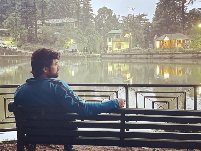 Mohit Abrol at Dal Lake in Himachal Pradesh, India