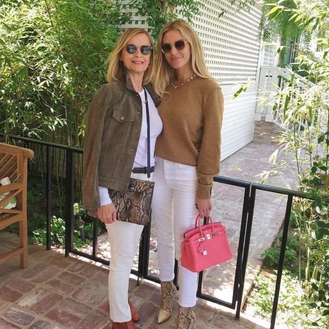 Morgan (right) as seen posing with her mother in May 2019