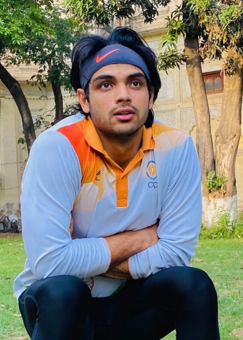 Neeraj Chopra as seen in an Instagram Post in April 2021