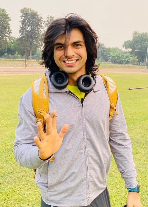 Neeraj Chopra as seen in an Instagram Post in March 2021