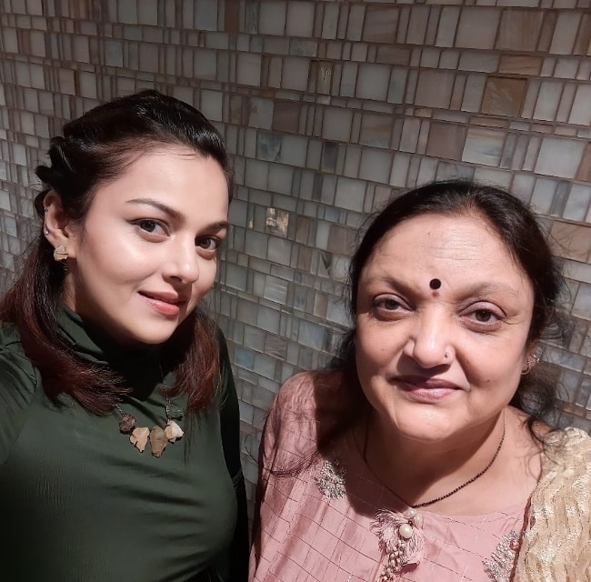 Nehalaxmi Iyer and her mother in an Instagram post in May 2021