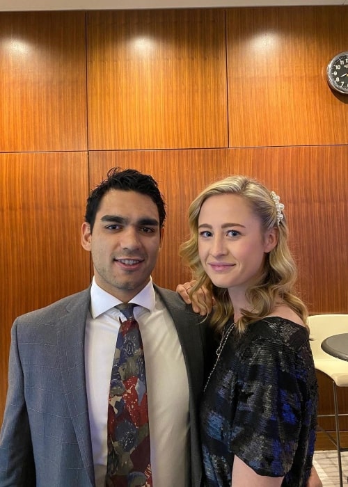 Nelly Korda and Andreas Athanasiou, as seen in February 2020