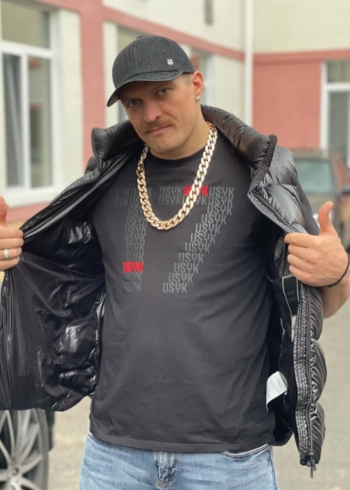 Oleksandr Usyk as seen in an Instagram Post in April 2021