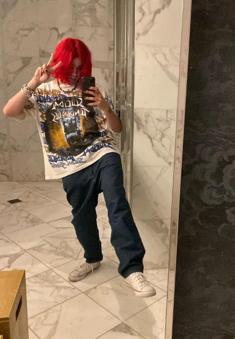 Omer Fedi as seen while taking a mirror selfie in Las Vegas, Nevada in April 2021