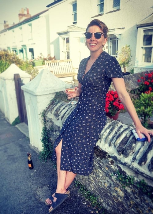 Ophelia Lovibond as seen in a picture that was taken at Cornwall in July 2021