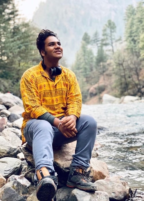 Samay Shah as seen while enjoying his time in Manali, Himachal Pradesh in January 2020