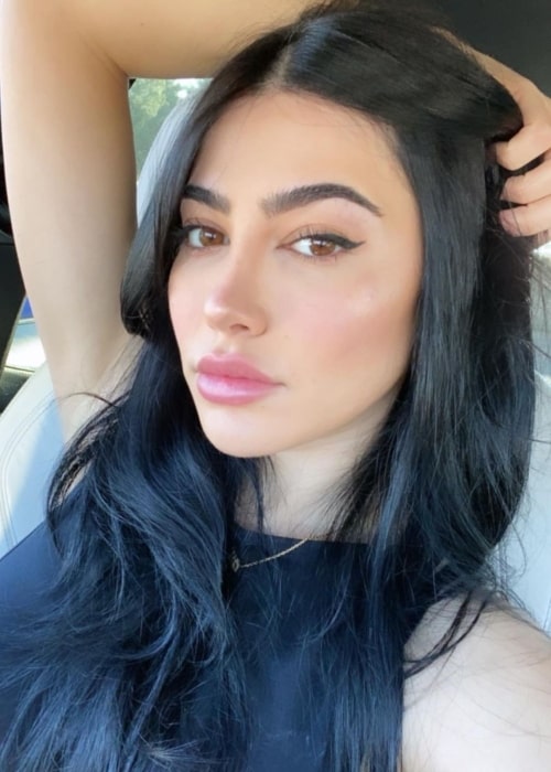 Sara Hesri as seen in a selfie that was taken in Los Angeles, California in March 2021