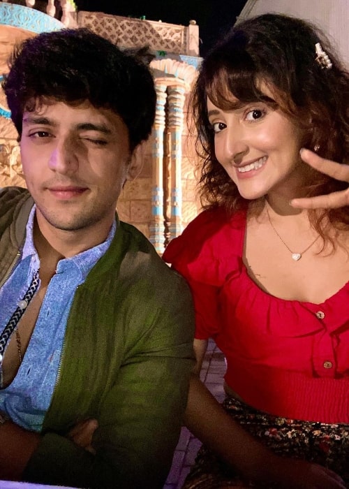 Shivya Pathania smiling in a picture with Kinshuk Vaidya