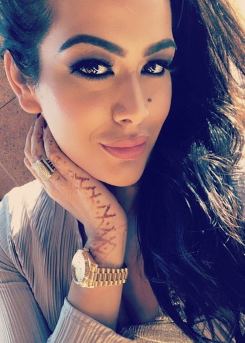 Trishala Dutt as seen in a selfie that was taken in February 2018