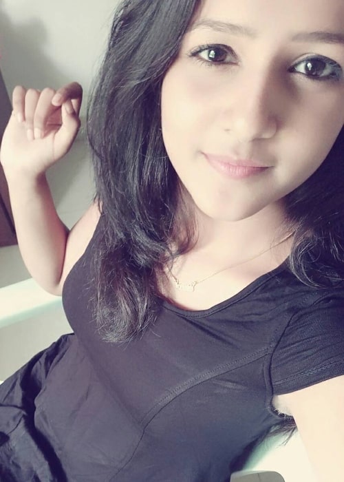 Vaishnavi Chaitanya as seen in a selfie that was taken in June 2017