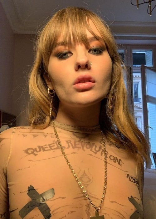Victoria de Angelis as seen in a selfie that was taken in June 2021