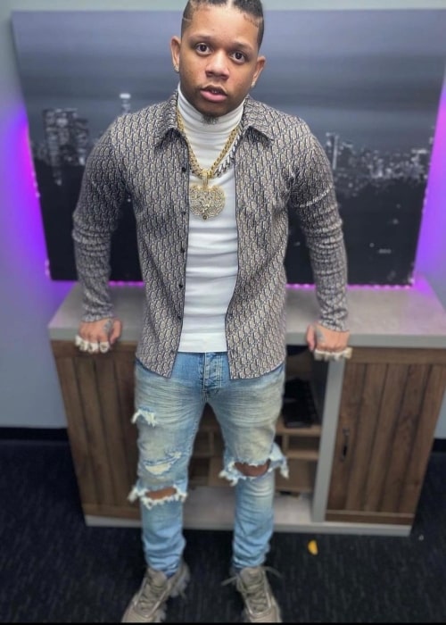 Yella Beezy as seen in a picture that was taken in April 2021