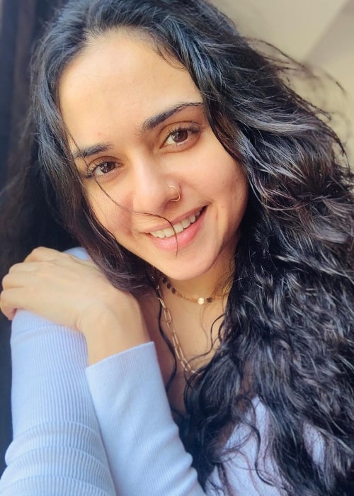 Amruta Khanvilkar as seen in March 2021