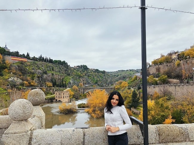 Aparna Brielle as seen while posing for a beautiful picture in Toledo, Spain in 2019