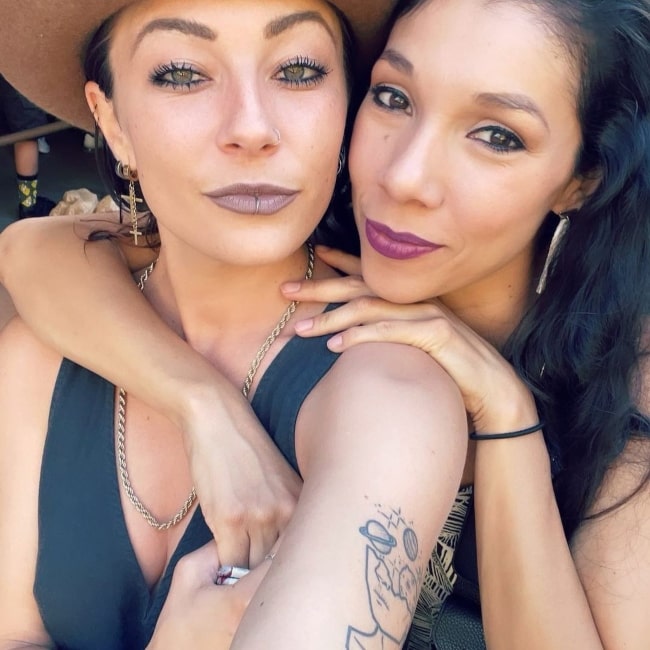 Ashlee Nino as seen in a selfie that was taken with her girlfriend mlcornel in July 2021