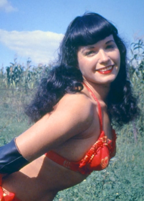 Bettie Page smiling for the camera