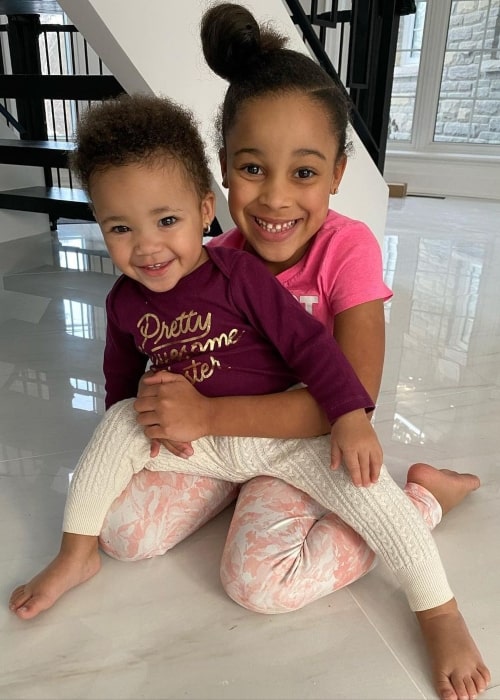 Cali Rush as seen in a picture with her younger sister Kirah Dior Rush in February 2020