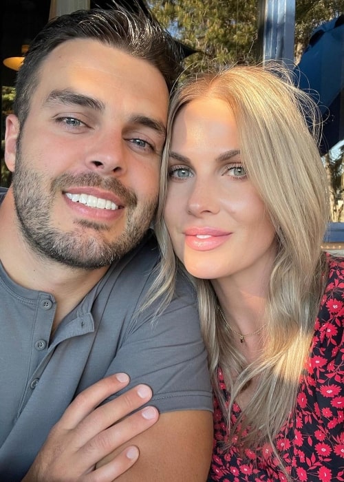 CarlieStylez as seen in a selfie that was taken with her husband Jackson Wood in June 2021