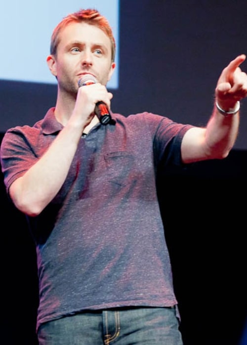 Chris Hardwick pictured while speaking at W00tstock 3.0 in Downtown San Diego, California, United States