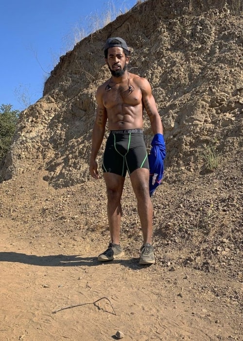 Daniel Augustin as seen in a picture that was taken in Griffith Park in October 2020