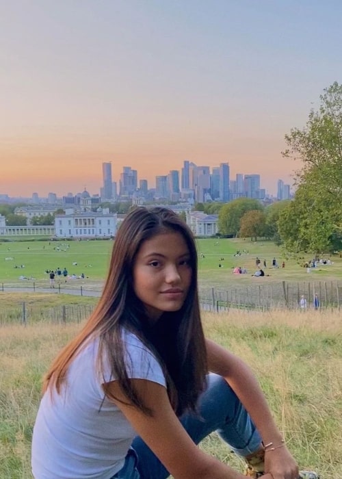 Emma Raducanu as seen in an Instagram Post in September 2020