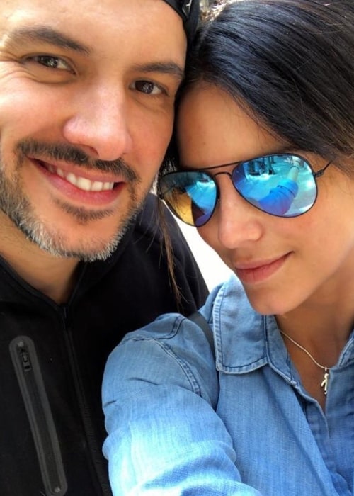 Gaby Espino as seen in a selfie with actor Alejandro de la Madrid in March 2021