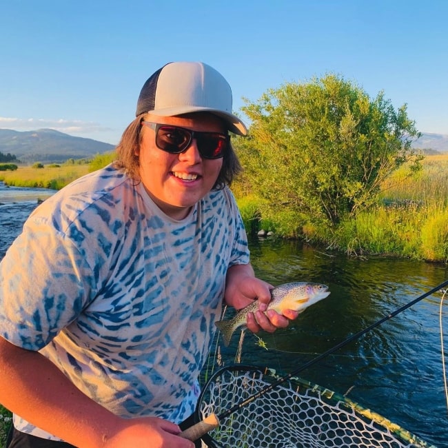 Gavin Butler as seen in a picture that was taken while fishing with CaseyLaVere at Island Park, Idaho in August 2020