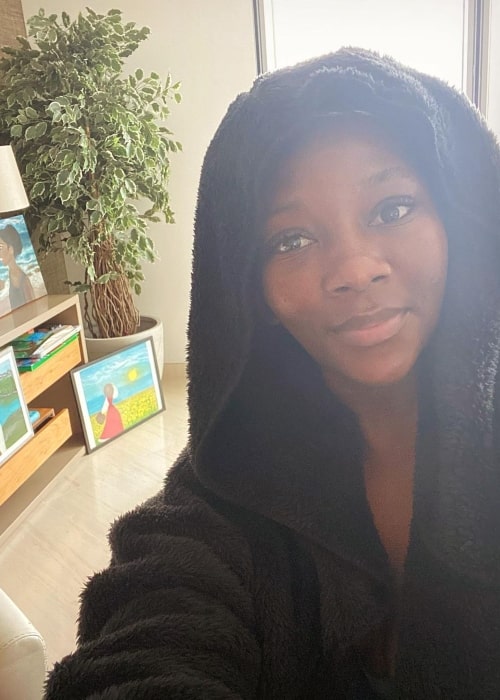 Genevieve Nnaji as seen in a selfie that was taken in November 2020